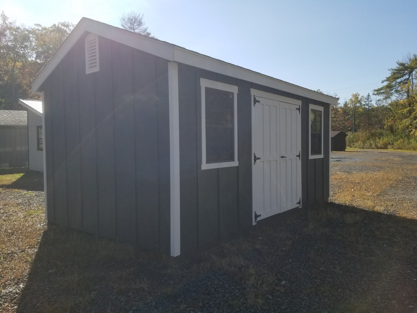 10x16 A-frame with SmartPanel Board & Batten Siding