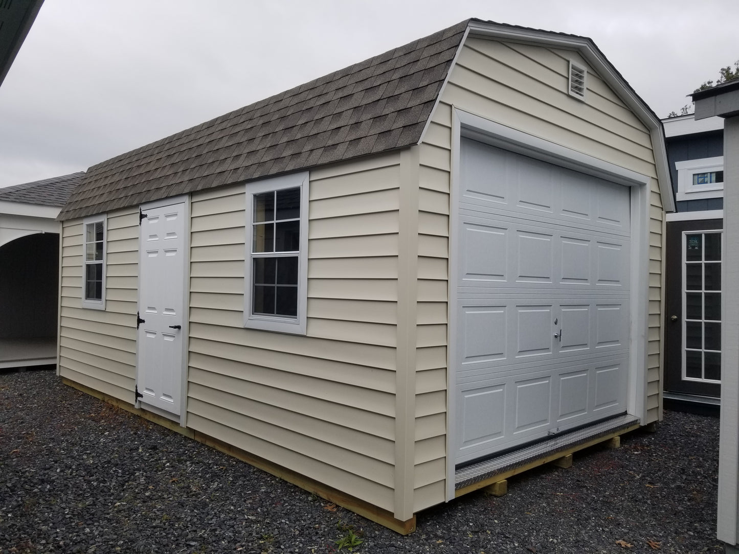 12x20 High Barn Garage with Vinyl Siding