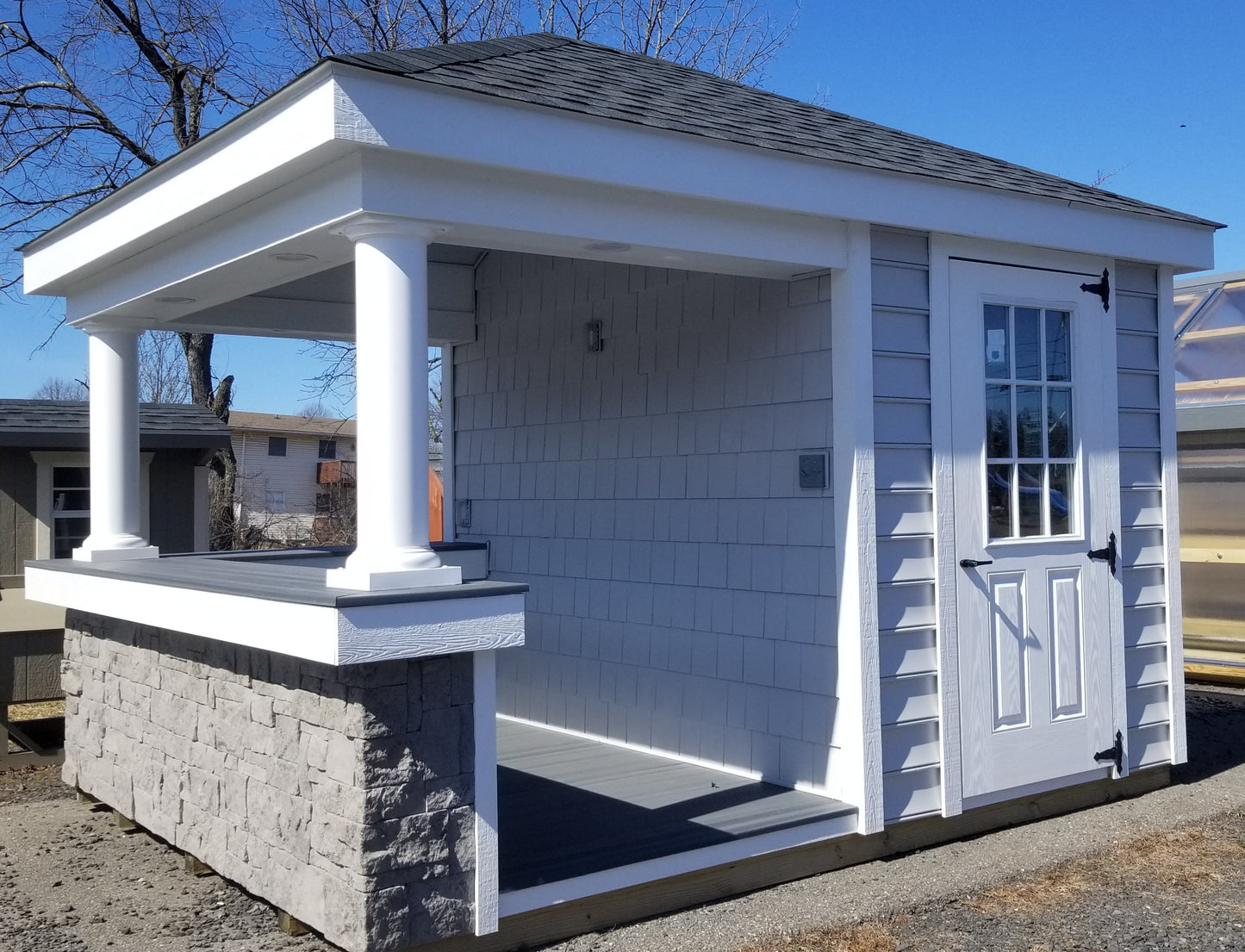 10x12 Bel Air Poolhouse with Vinyl Siding