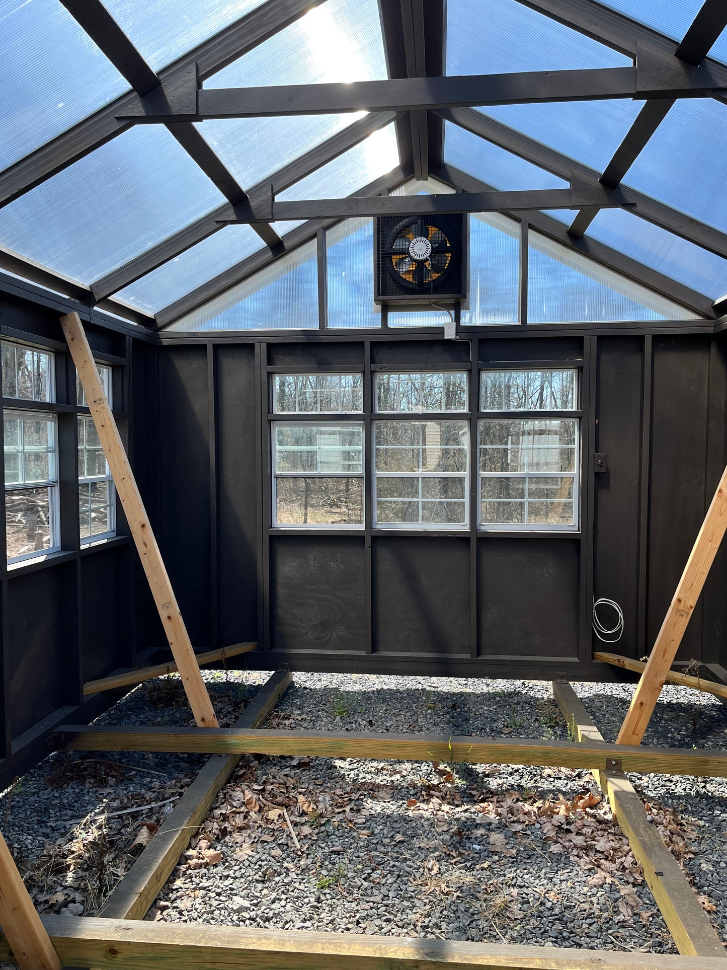 12x14 Atrium Greenhouse with James Hardie Siding