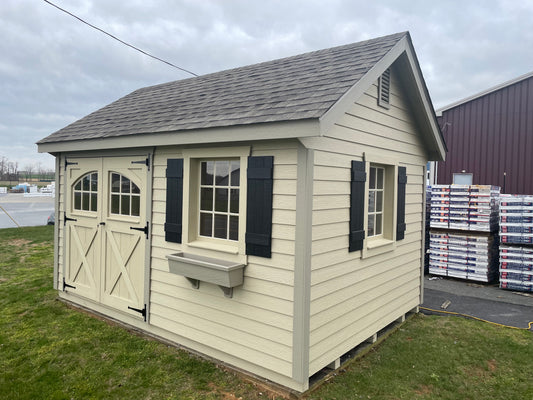 10x14 Garden Shed with a 6' Carriage House Door